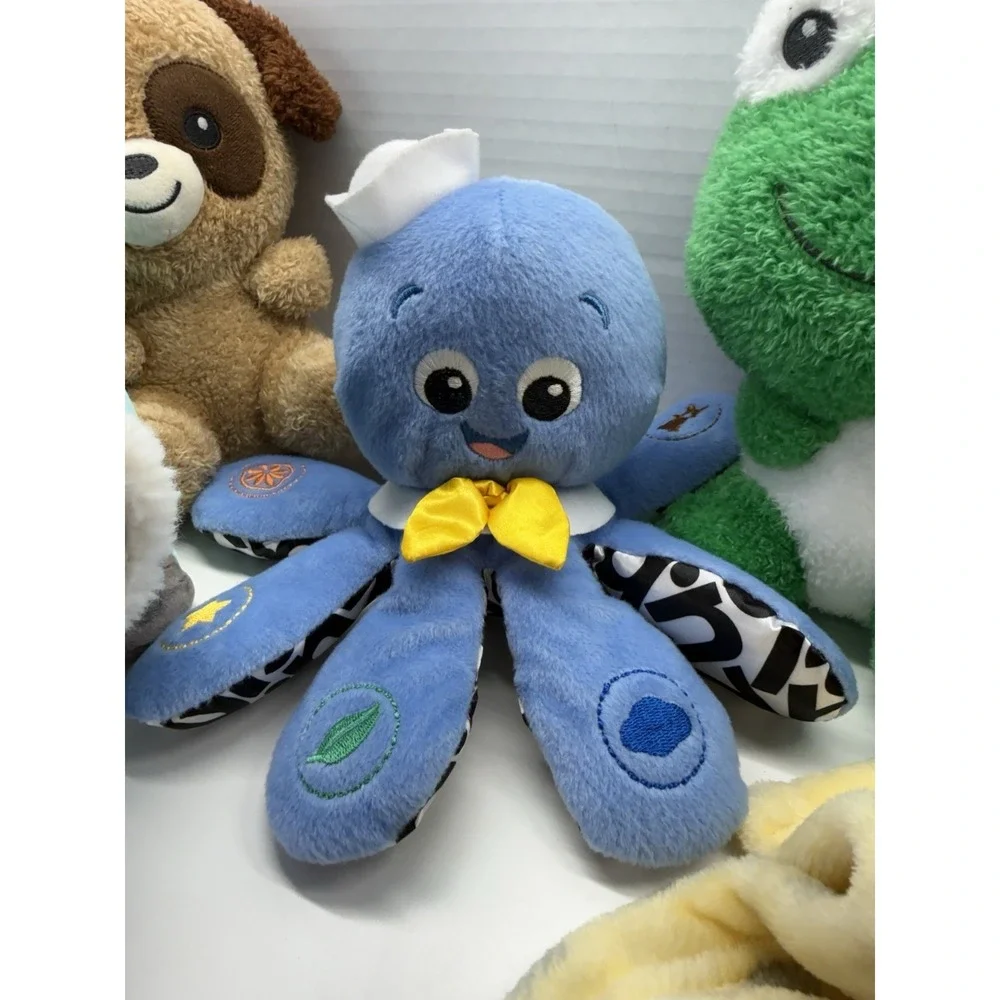 Lot Plush Toys‎ Baby Einstein Octoplush Panda Frog Dogs Lovey Blanket